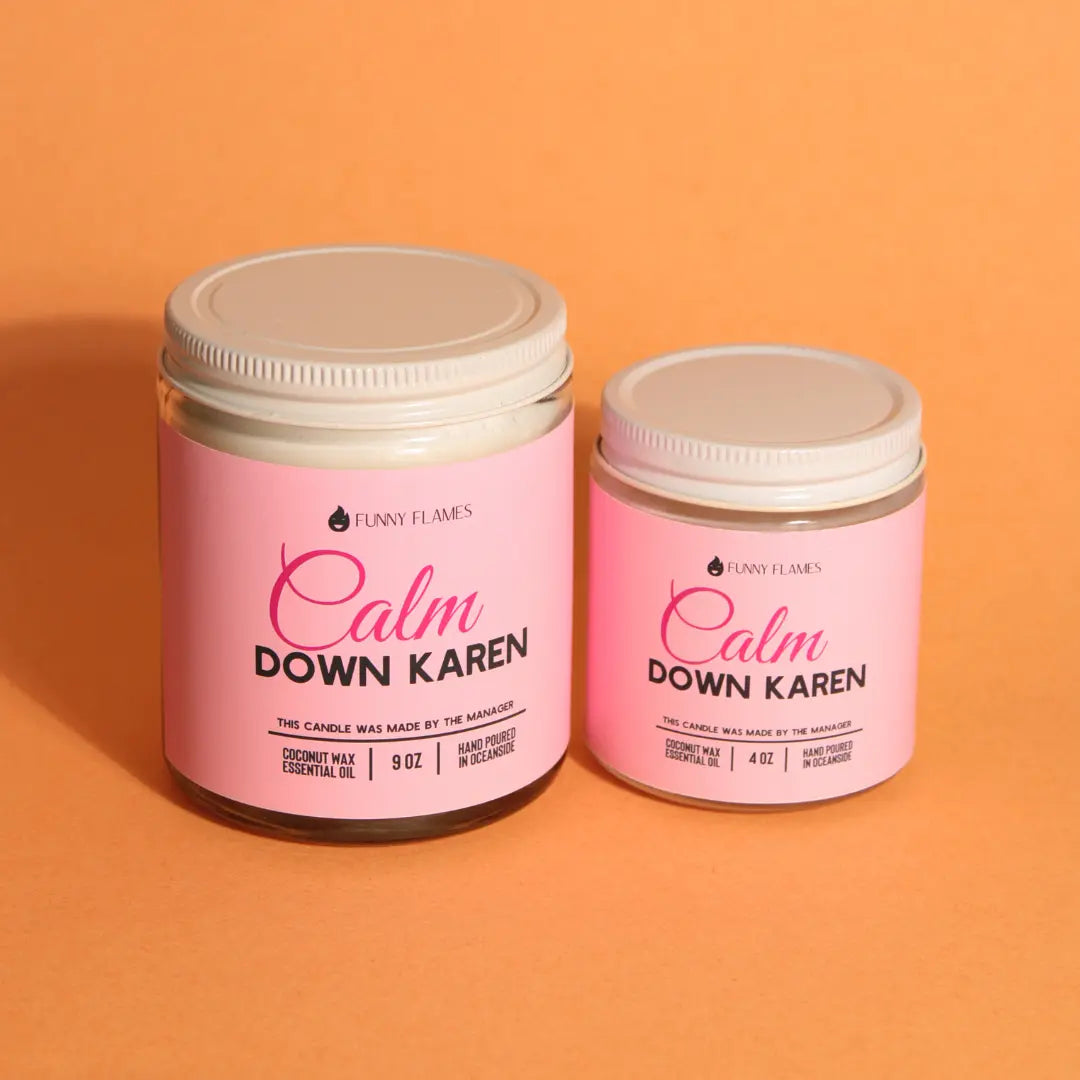 Calm down Karen DC-Funny Candle Co