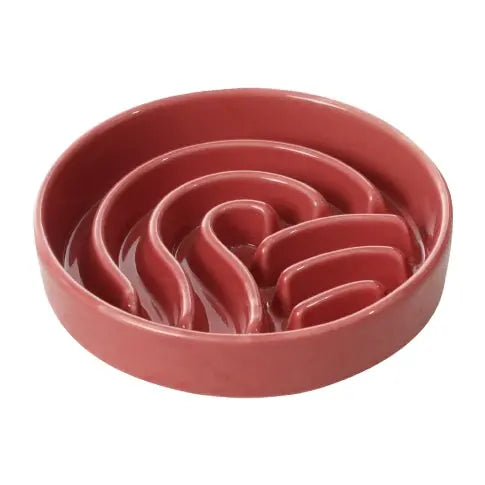 [Wave] Slow Feeder Dog Bowls - Pink / Beige / Orange DC-PEHOM