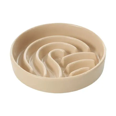 [Wave] Slow Feeder Dog Bowls - Pink / Beige / Orange DC-PEHOM