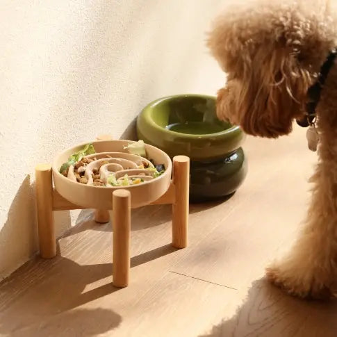 [Wave] Slow Feeder Dog Bowls - Pink / Beige / Orange DC-PEHOM