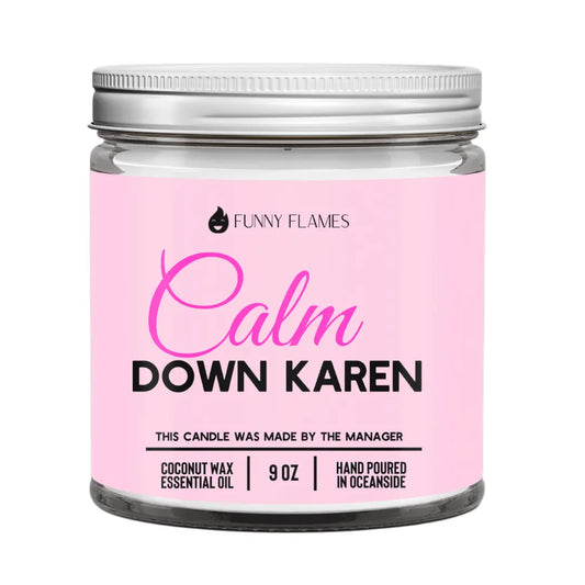 Calm down Karen DC-Funny Candle Co