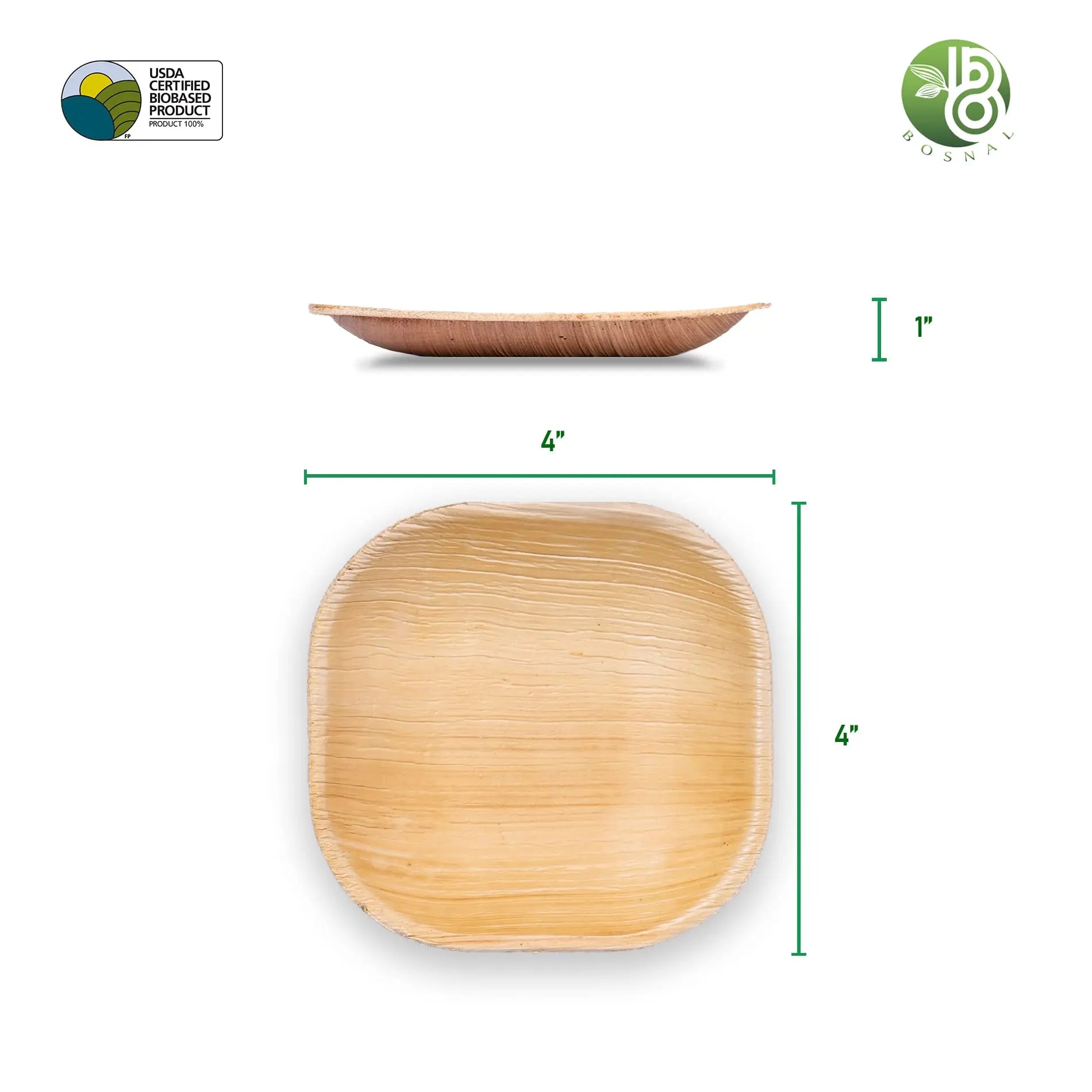 BOSNAL Palm Leaf Plates DC-Bosnal