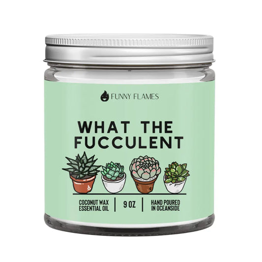 What The Fucculent DC-Funny Candle Co