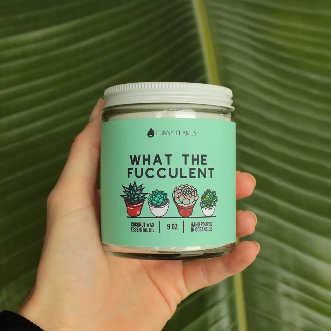 What The Fucculent DC-Funny Candle Co