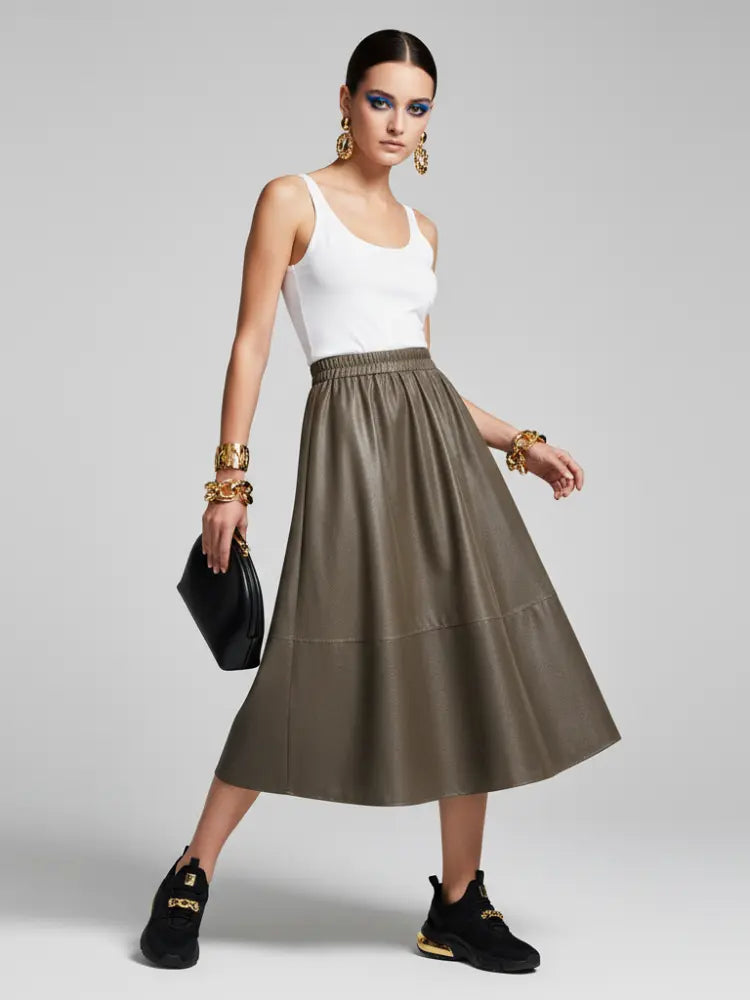 ATHLEISURE Midi Skirt ECO FASHION BYMANYC ® New York BYMANYC ® New York