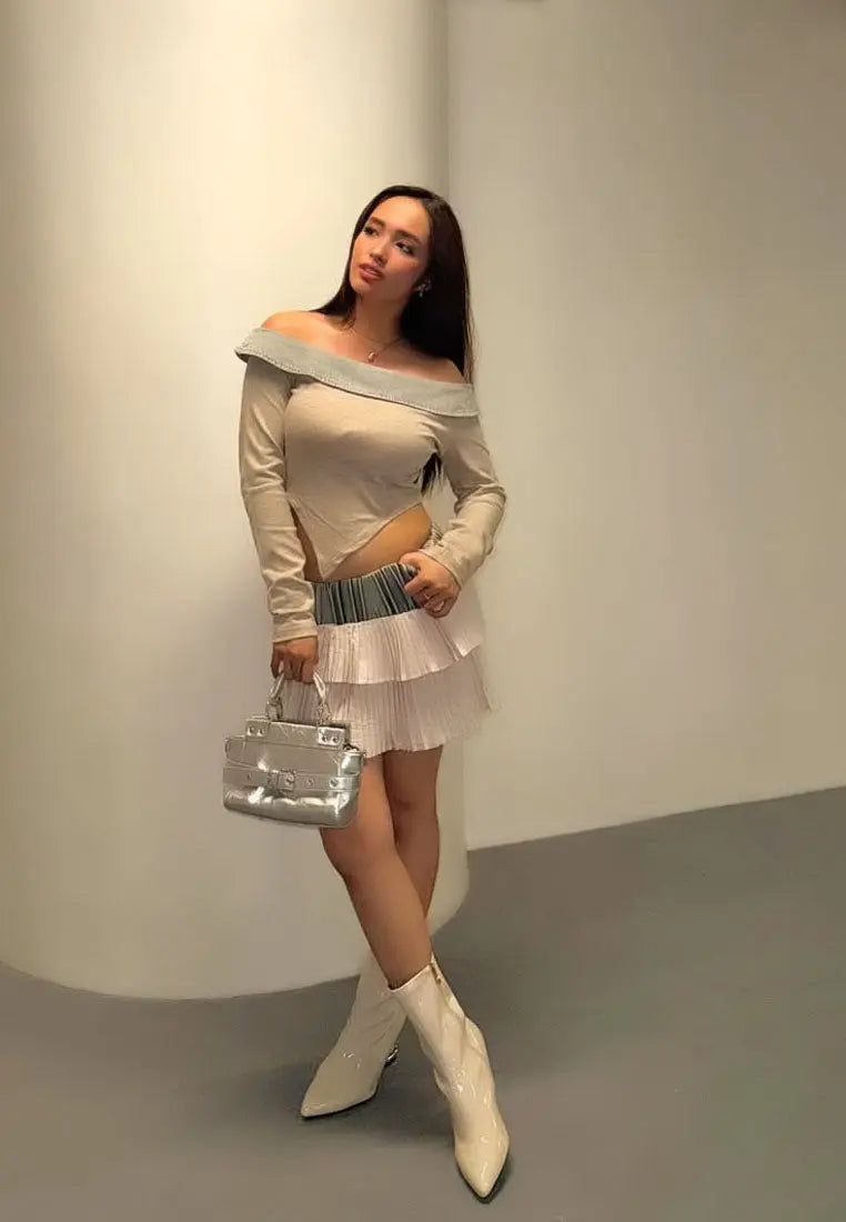 Gaias Fantasy Heel Patent Faux Leather Boots London Rag