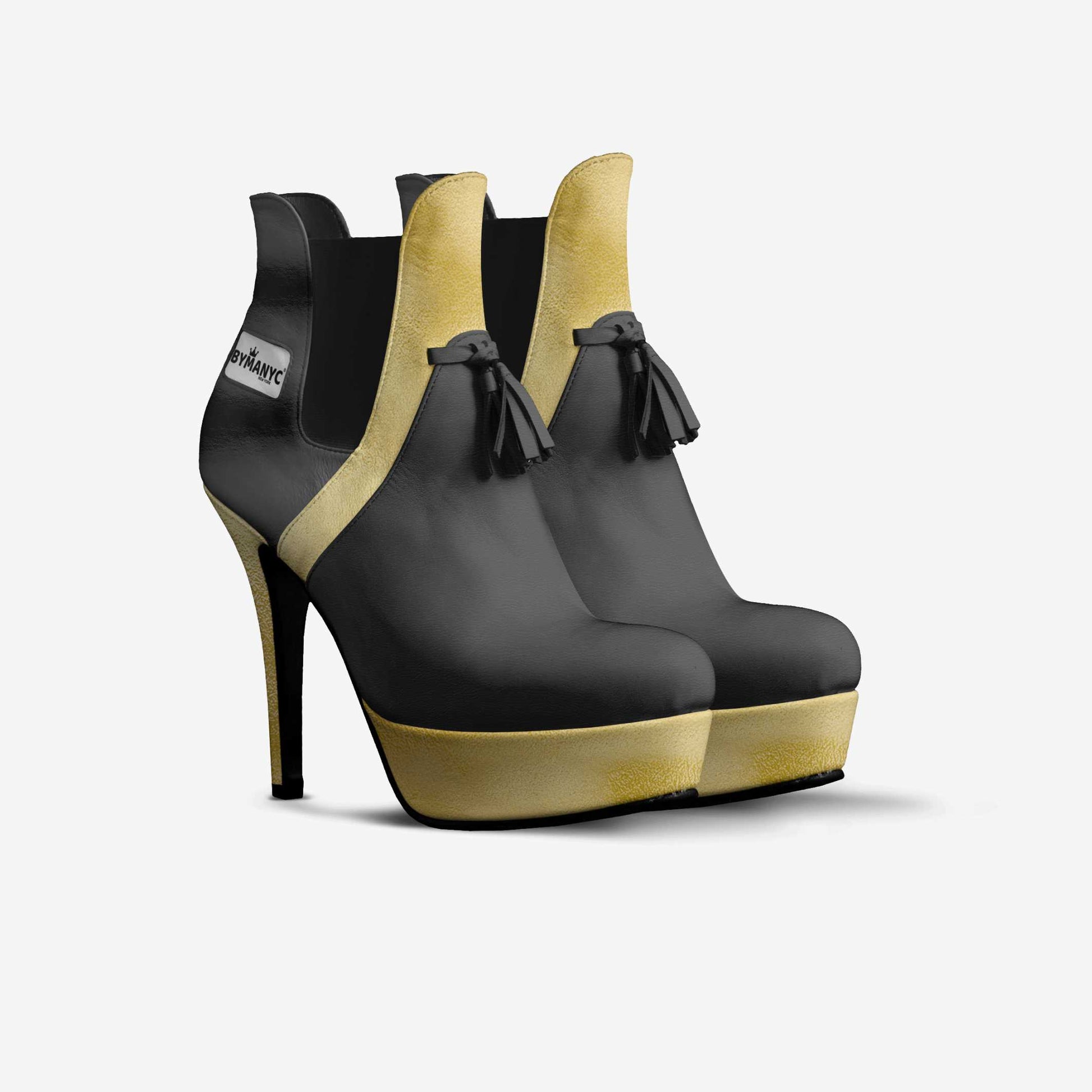 Limited Edition Vegan Over-the-Knee Boots BYMANYC® New York Skyline Black - Elysium Limited