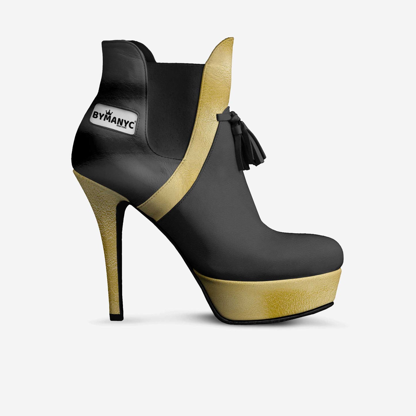 Limited Edition Vegan Over-the-Knee Boots BYMANYC® New York Skyline Black - Elysium Limited