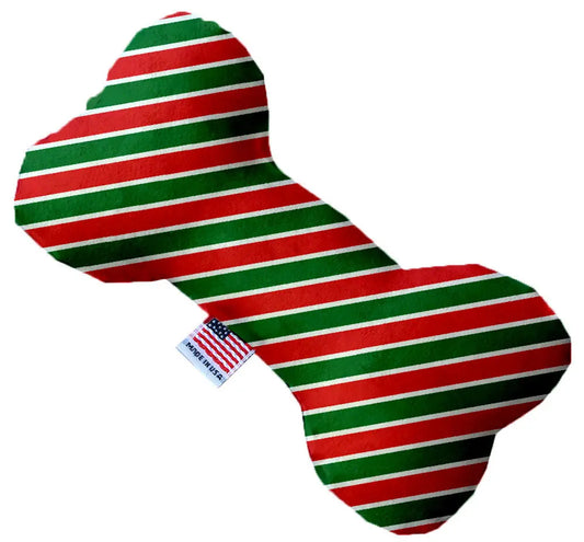 Mirage Pet 1283-TYBN6 Christmas Stripes 6 in. Bone Dog Toy Rose Chloe