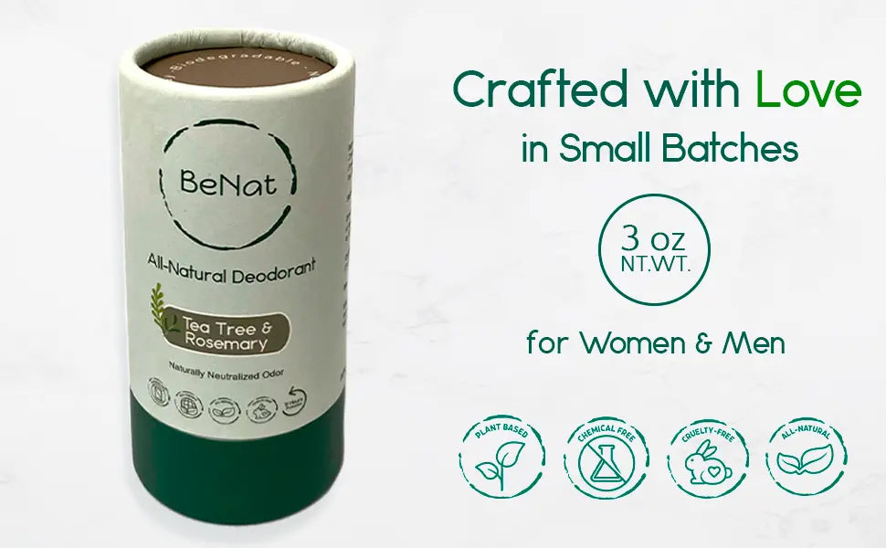 All Natural, Plastic-Free Deodorants DC-BeNat
