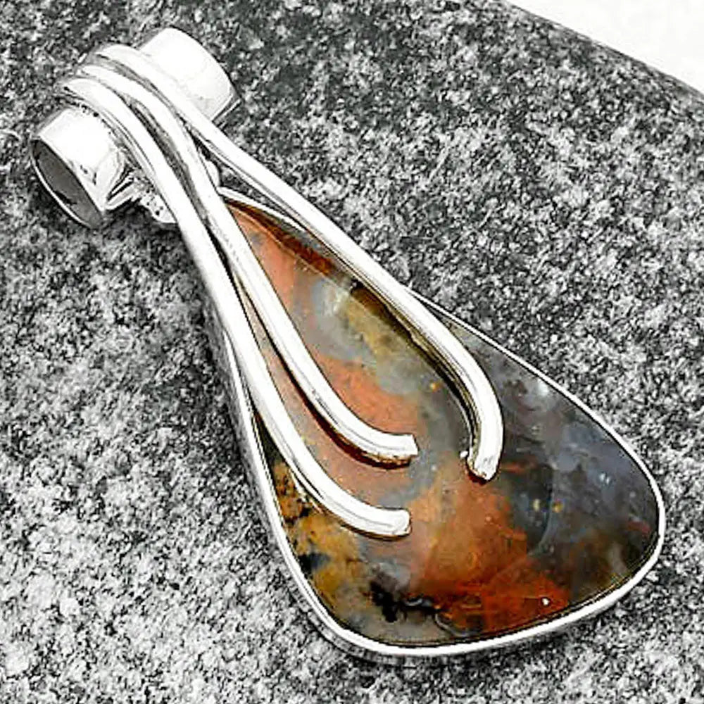Natural Texas Moss Agate Pendant P-1675 SDP109590 DESIRE GEM