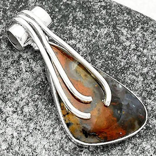 Natural Texas Moss Agate Pendant P-1675 SDP109590 DESIRE GEM