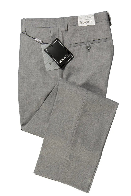 "Bradley" Heather Grey Luxury Wool Blend Suit Pants Tux-USA