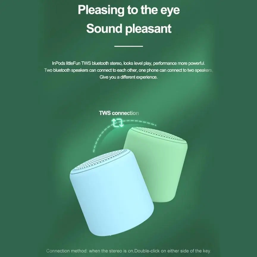 Inpods Little Fun Mini Bluetooth Speaker TWS Macaron Speaker Lilac Milo