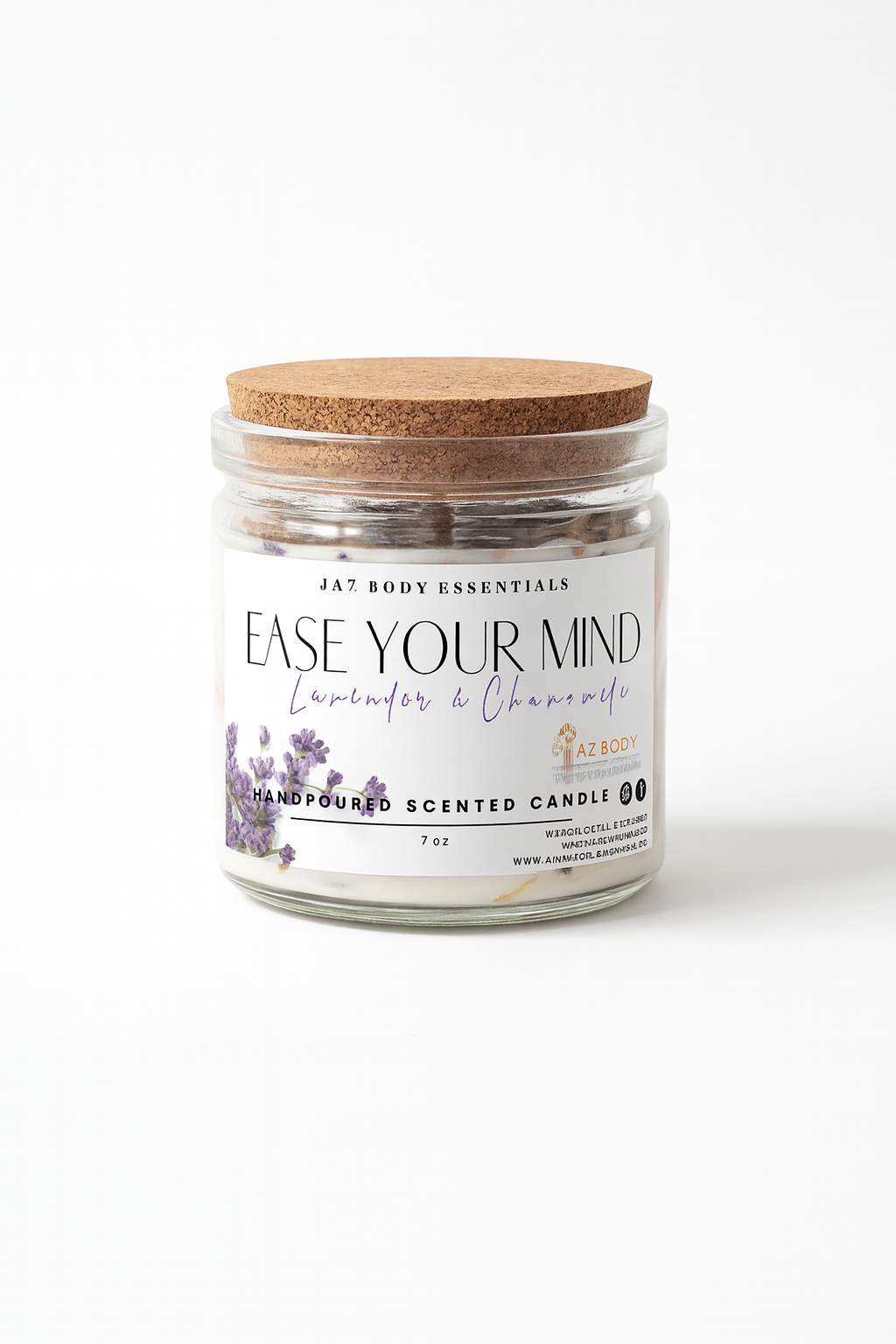 Ease Your Mind Chamomile and Lavender Candle - Elysium Limited