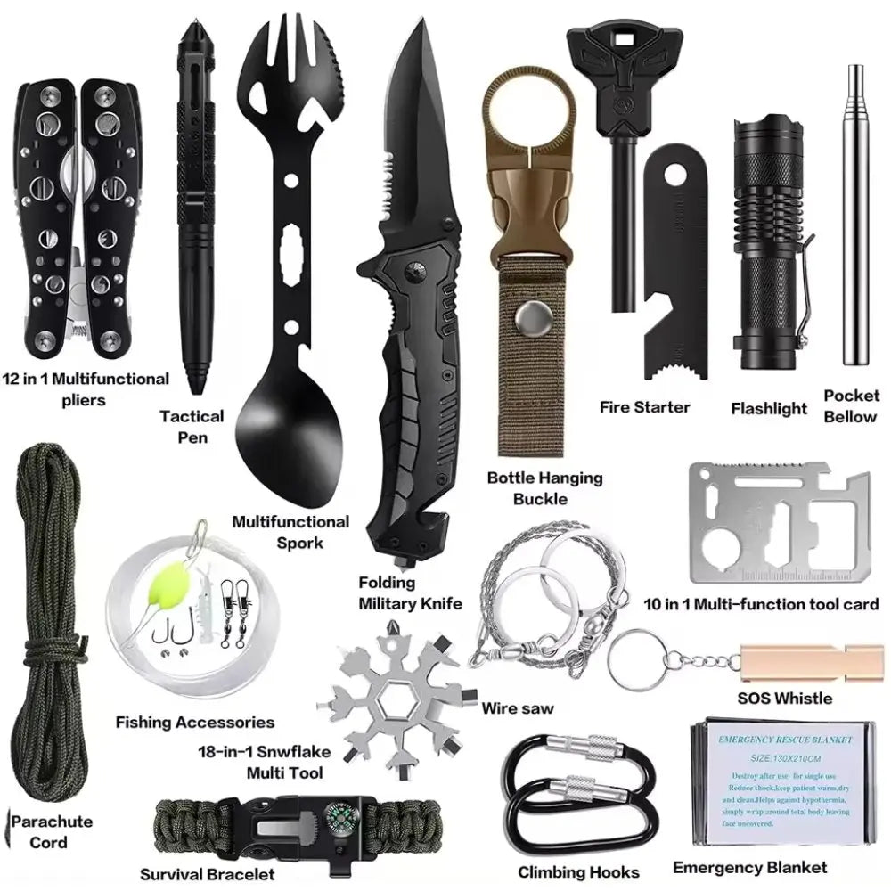 31 Pieces in 1 Bag Survival Gear and Equipment DC-THE CEO