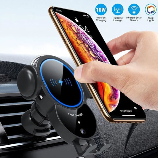 10W Wireless Automatic Clamping Mount Fast Charger For Your Car DC-THE CEO