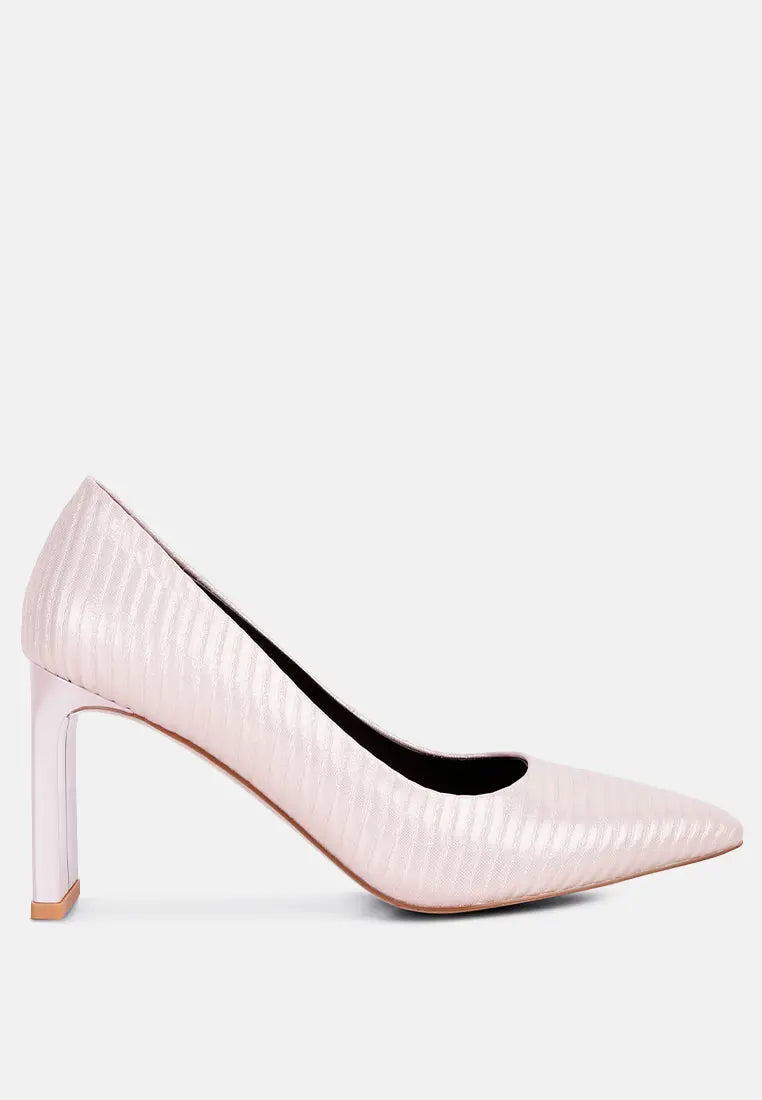 Tickles Italian Block Heel Pumps London Rag